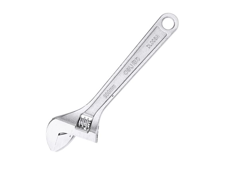 Nastaviteľný kľúč 8" Deli Tools EDL008A (strieborný)