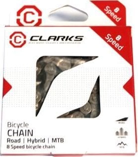 Cyklistický řetěz Clarks CLARKS C8E, 8 rychlostí, článek, poniklovaný, pro elektrokola, tmavý (NOVINKA 2025)