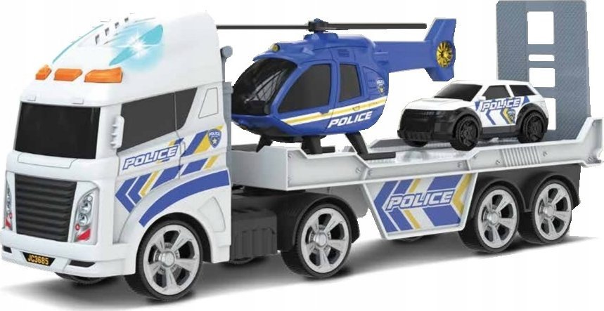 Teamsterz Herní sada TEAMSTERZ Policejní transportér vrtulníku se světlem a zvukem, střední
