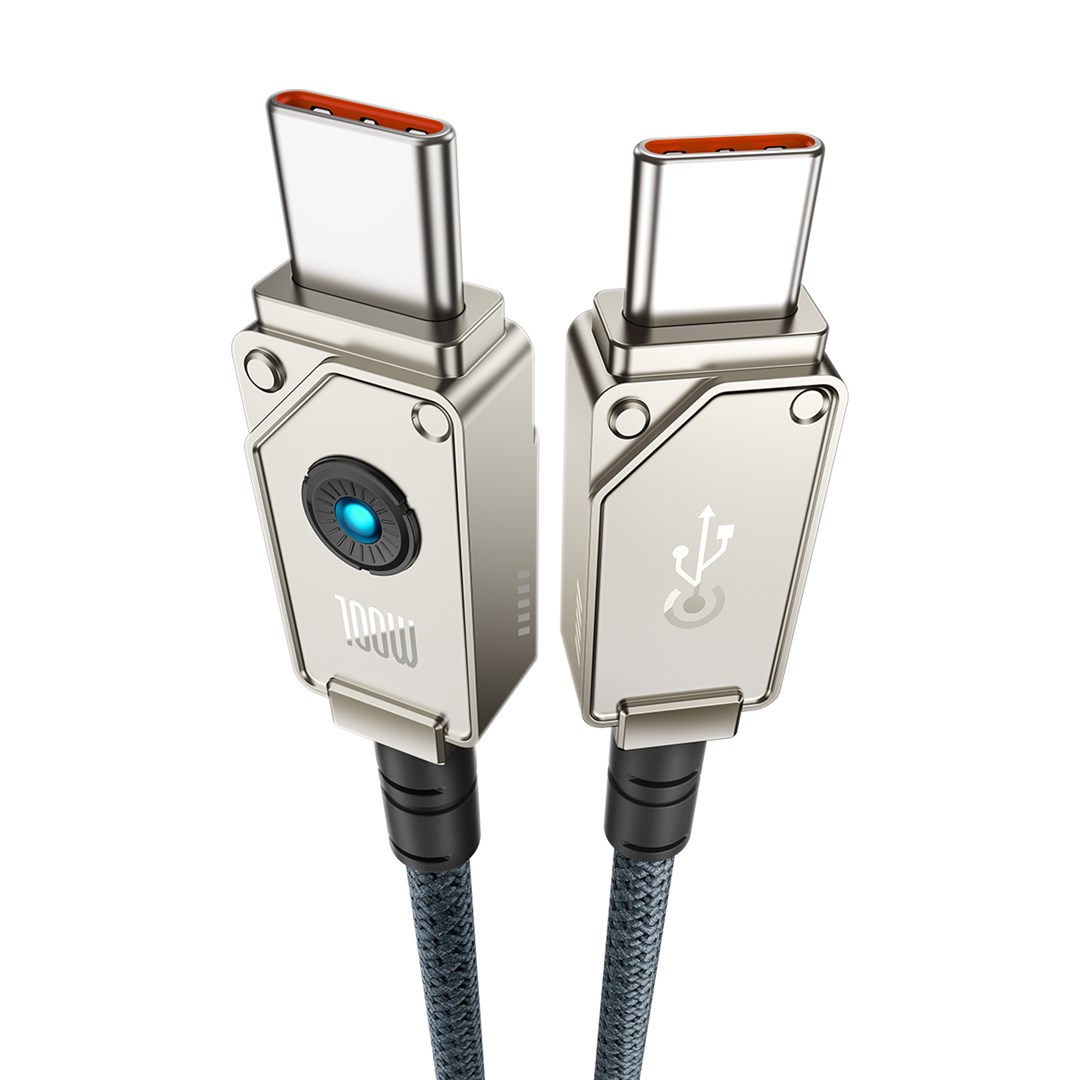 Baseus Unbreakable Kabel USB C na USB C 1 m 100 W bílá