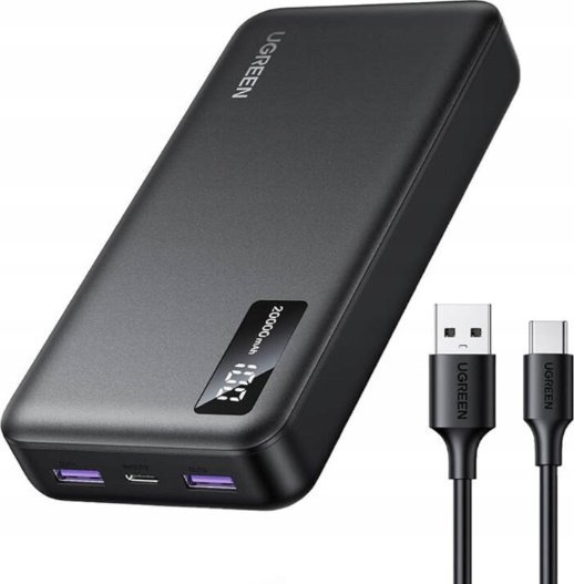 UGREEN 10000mAh Two-way Fast Charging Powerbank Black