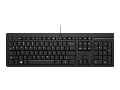 HP 125 - Klávesnice - 100% - full size - USB - česká/slovenská - černá