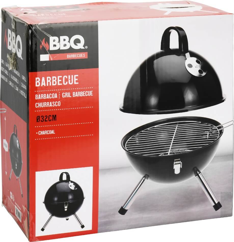 Přenosný gril na dřevěné uhlí smalt 30 cm KO-C83000470