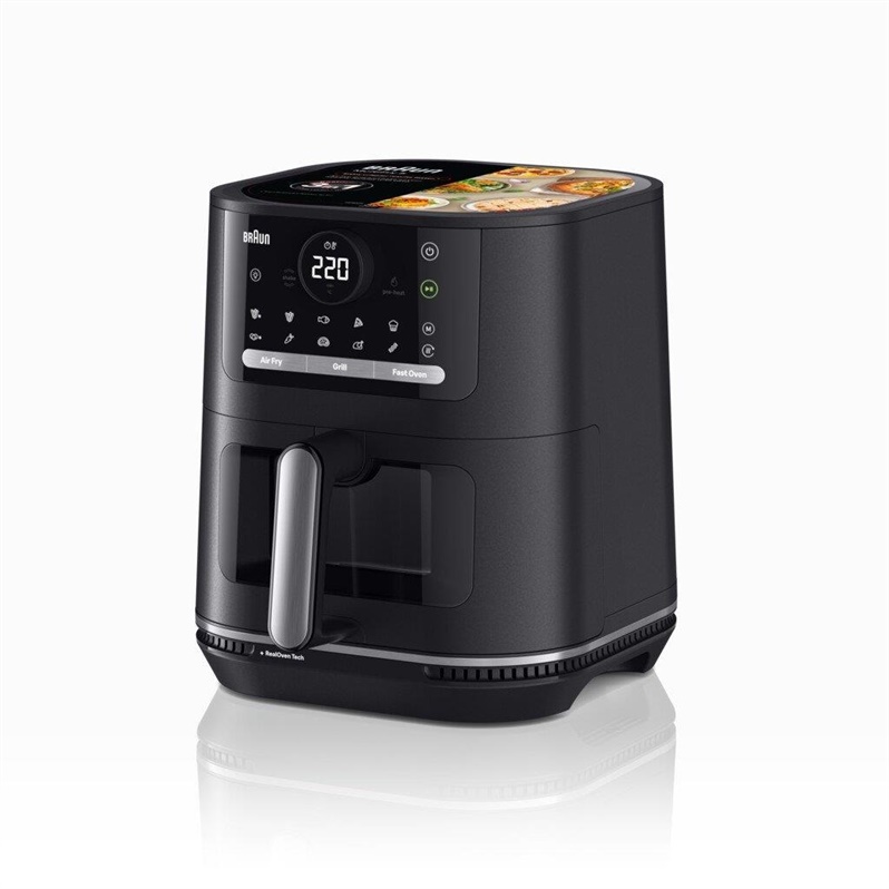 BRAUN Horkovzdušná fritéza Braun HF5073IBK, černá, 2000 W, 6 l