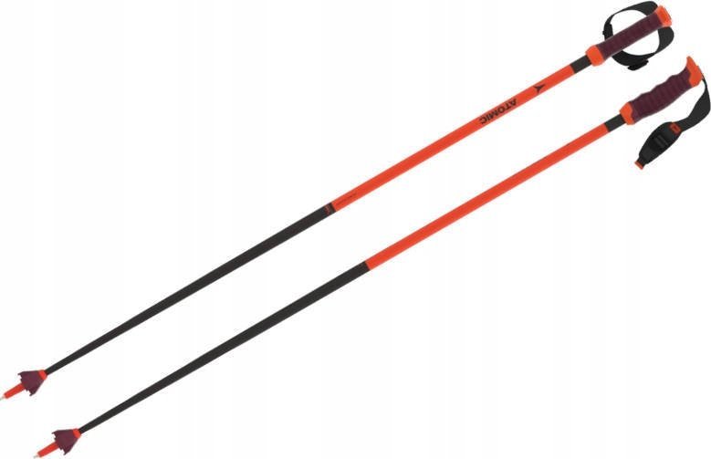 Atomic Lyžařské hole REDSTER CARBON SQS červené/karbonové 2023/2024 - 120