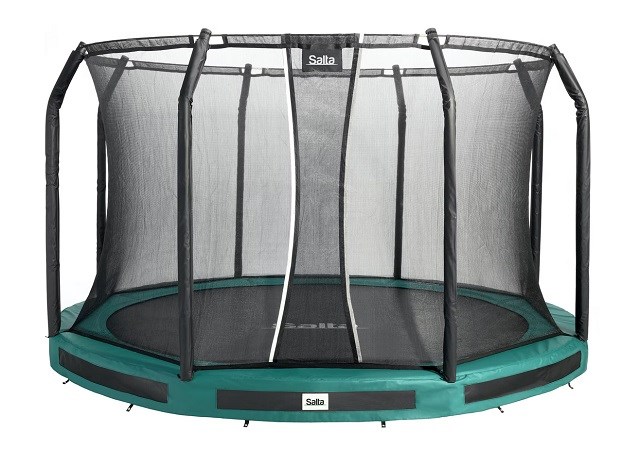 Trampolína Premium Ground Combo 251 cm zelená