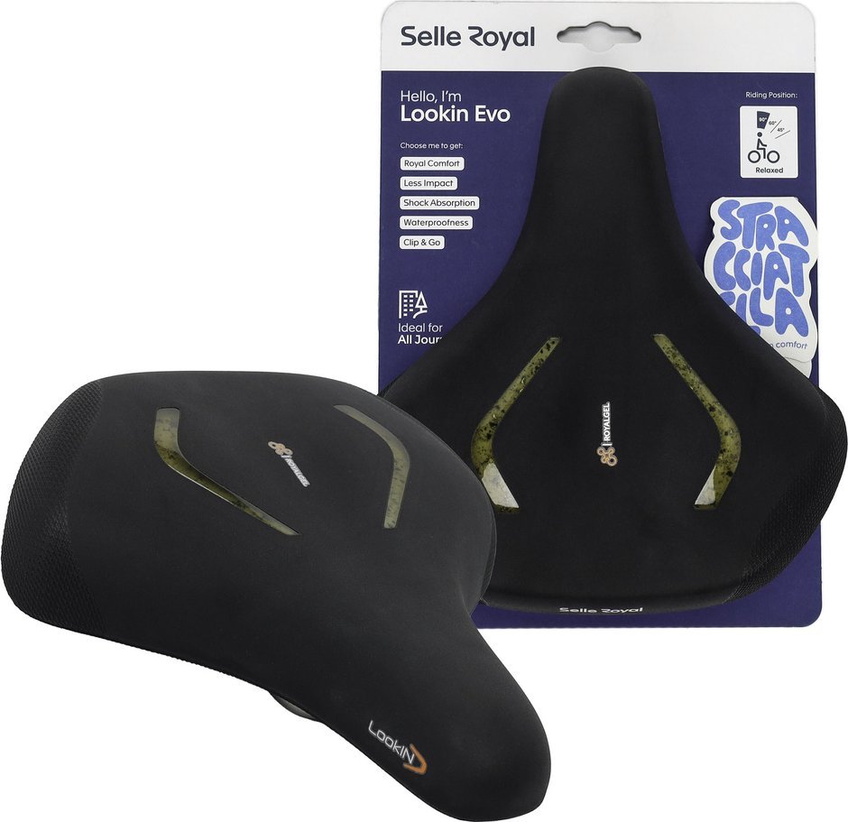 Sedlo Selle Royal Lookin Evo Relaxed 90 stupňů. gel + elastomery unisex