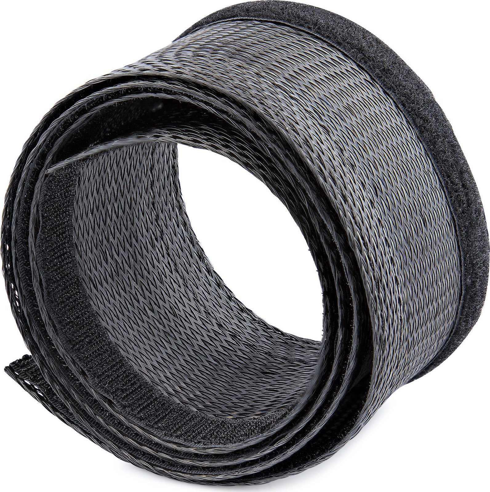 StarTech.com 10ft (3m) Cable Management Sleeve, Trimmable Heavy Duty Cable Wrap, 1.2  (3cm) Dia Polyester Mesh Computer Cable Manager/Protector/Concealer - Black Cord Organizer/Hider, Floor Cable Cove