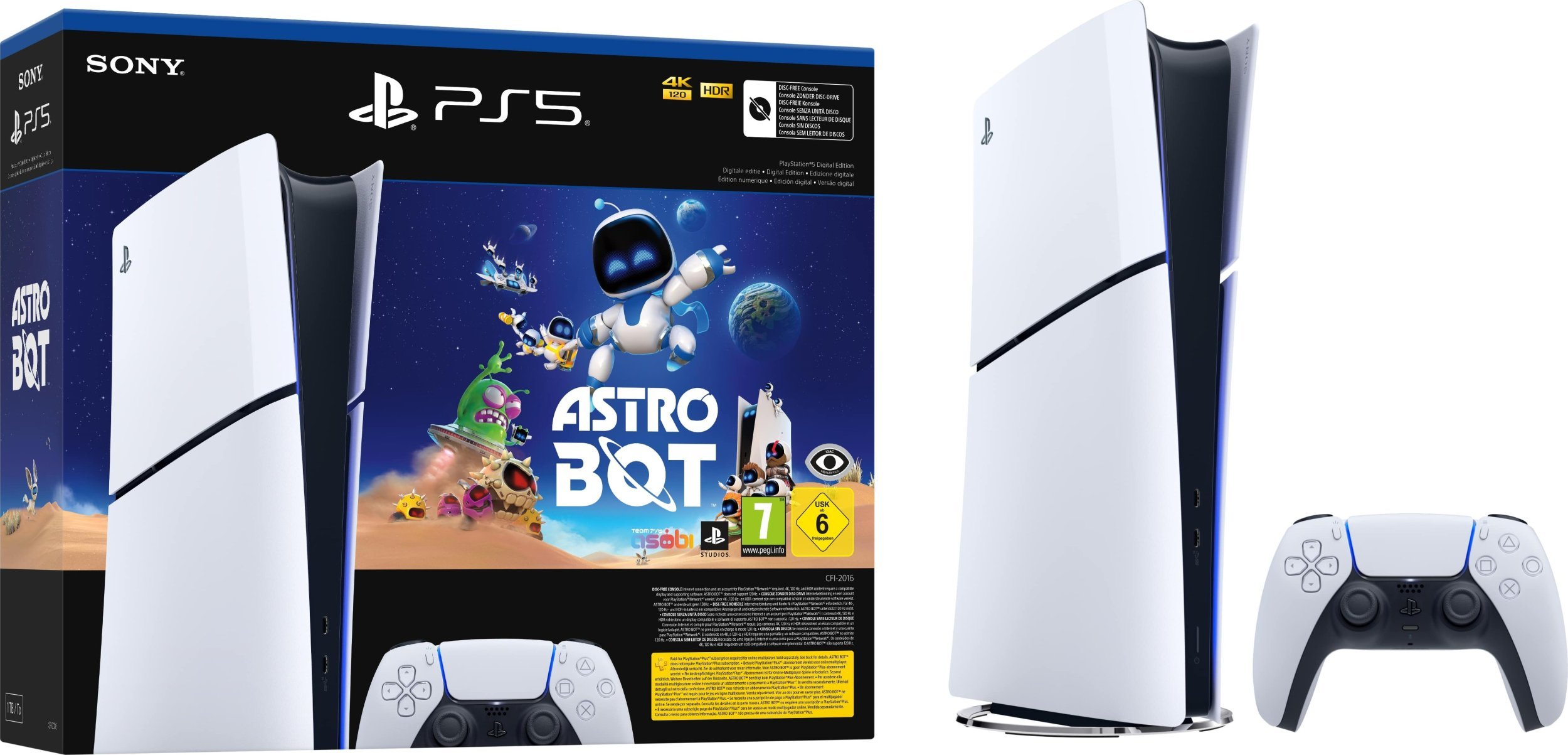 SONY Playstation 5 SLIM Digital 1TB + Astro Bot