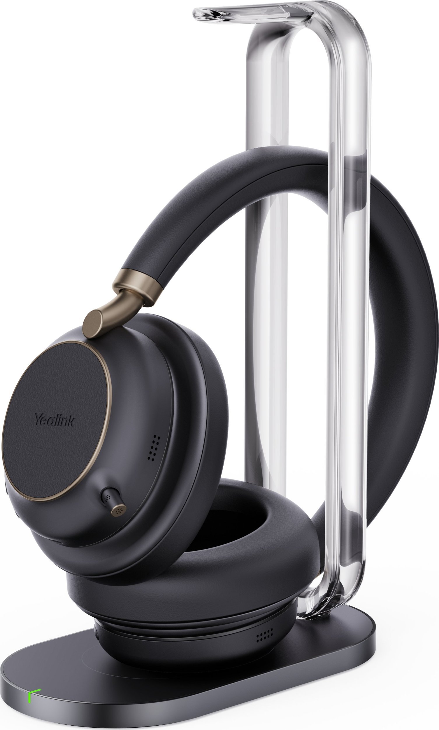 Yealink BH76 Plus + nabíjecí stojánek, Teams USB-C/A, bezdrátový headset, čelenka, hovory/hudba, USB Type-C / USB Type-A, Bluetooth, nabíjecí stojánek, černá
