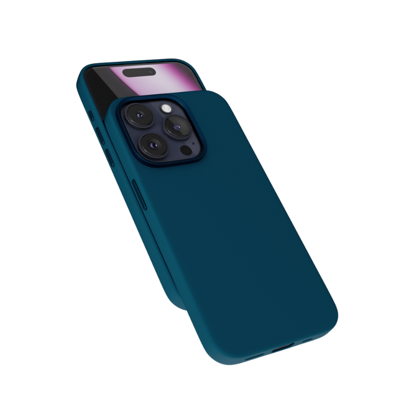 Epico Mag+ Silicone Case Pro iPhone 16 Pro - petrolejová modrá