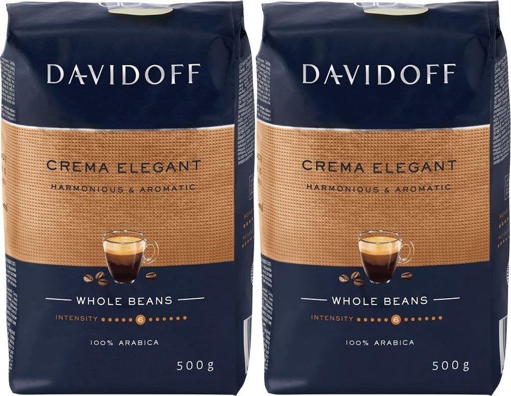 Davidoff 2x Crema Elegant káva zrnková 500 g
