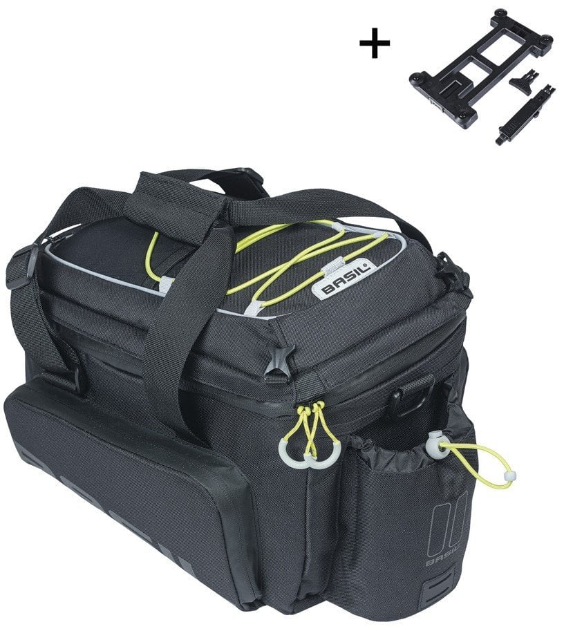 Basil Plachtová brašna MILES TARPAULIN TRUNKBRAŠ XL PRO MIK 9-36L, systém MIK (připraveno k použití), 100% voděodolná, černo-limetková (NOVINKA 2025)
