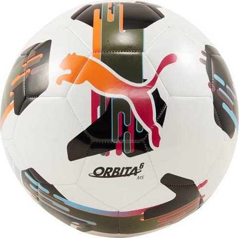 Puma Orbita 6 MS Fotbalové kopačky Bílá-Oranžová-Černá 84335 01 4