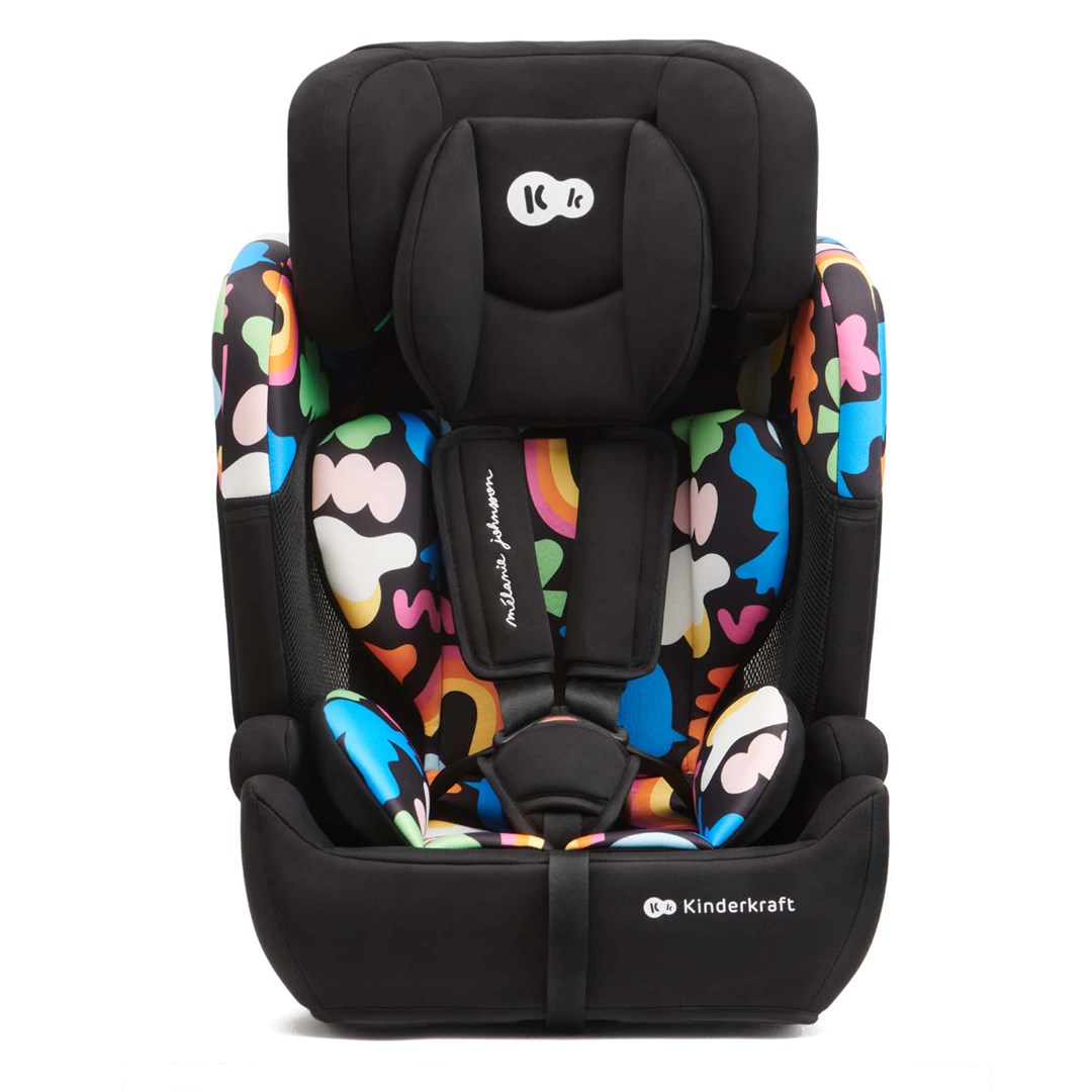 Kinderkraft COMFORT UP I-SIZE dětská autosedačka (9 - 36 kg; 15 měsíců - 12 let) Happy Shapes