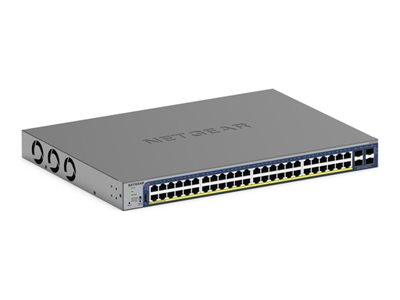 NETGEAR Smart S3300-52X - V3 - přepínač - L3 Lite - inteligentní - 48 x 10/100/1000 + 4 x SFP+ - desktop, Lze montovat do rozvaděče (380 W) - pro P/N: AXM764-10000S, AXM765-10000S, G728TXPAV-10000S, G