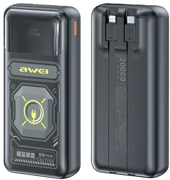 Awei PowerBank P99K 20000mAh 22,5W černá/černá