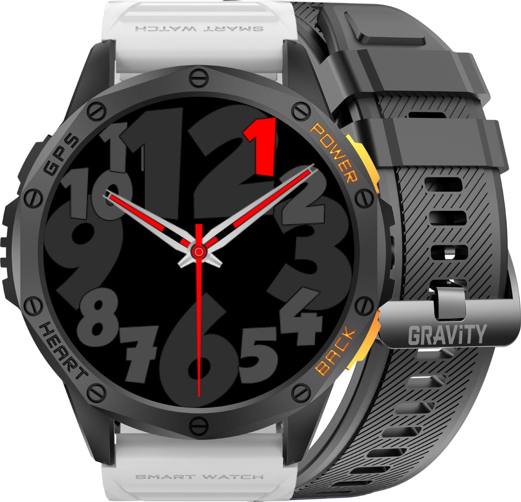 Pánské hodinky SMARTWATCH GRAVITY GT24-2 BK/BK/WH