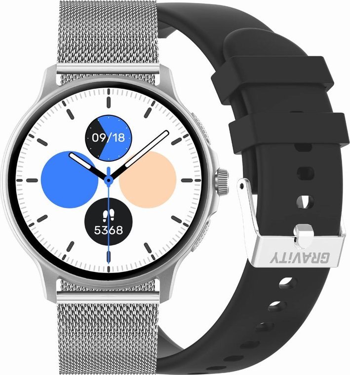 SMARTWATCH UNISEX GRAVITY GT12-7 - BLUETOOTH VOLÁNÍ, PŘÍDAVNÝ POPRUH (sg035g)