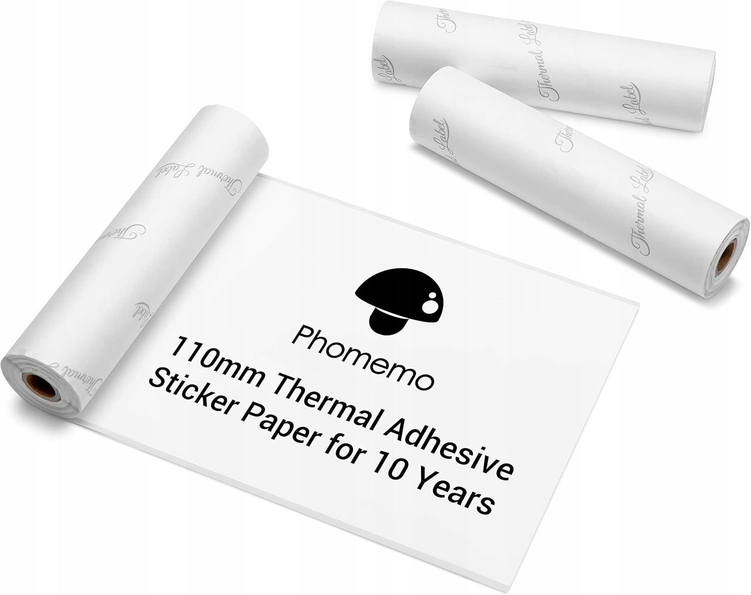 Phomemo 3x samolepicí papírová role, bílá, 110 mm, pro M832 M04 S As / Q22-rms10-107