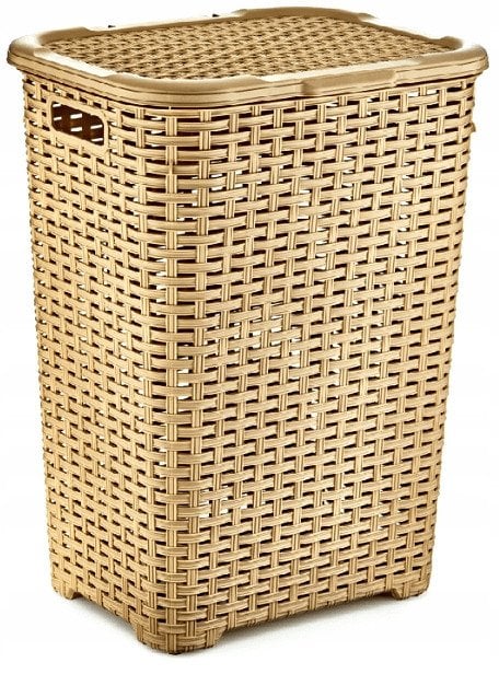 Katex Koš na prádlo RATAN 45l-béžový 400x316x550