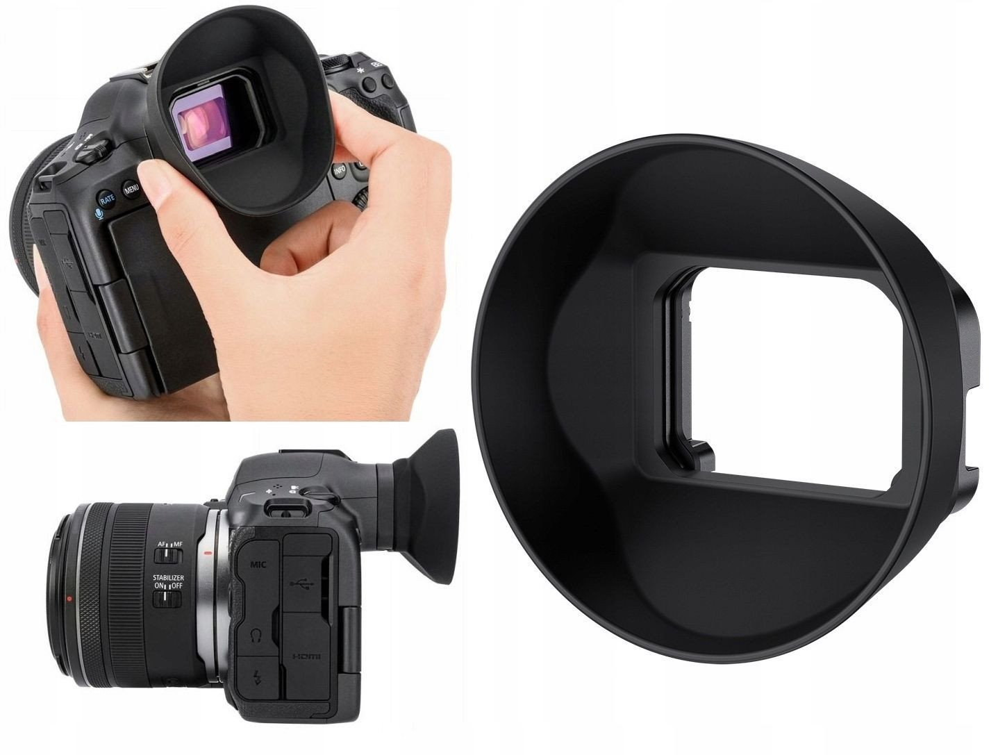 JJC Očnice pro hledáček pro Canon Eos R5 R 5 Mark II Mk II Mkii / EC-R5iIC