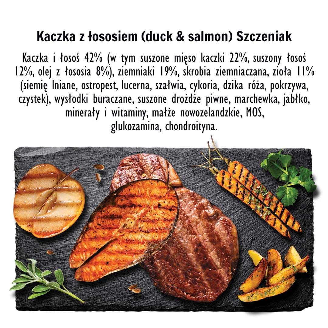 PAKA ZWIERZAKA Puppy Duck with salmon S - suché krmivo pro psy - 3kg