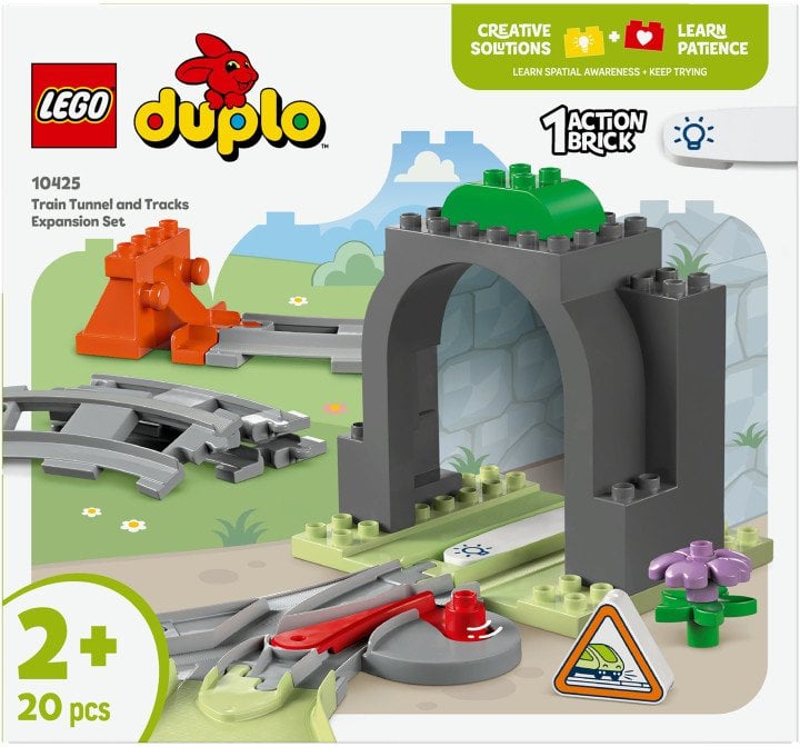 LEGO Duplo tunel a kolejnice – rozšiřující sada 3 kusů (10425)