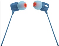 JBL Tune 110 - blue (Pure Bass, plochý kabel, mikrofon)