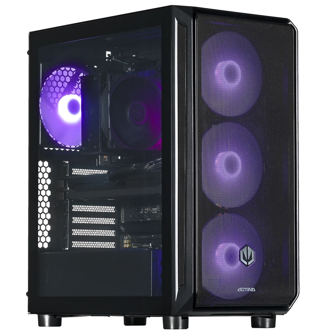 Actina 5901443414698 PC AMD Ryzen™ 5 7500F 32 GB DDR5-SDRAM 2 TB SSD AMD Radeon RX 9070 Midi Tower Černá