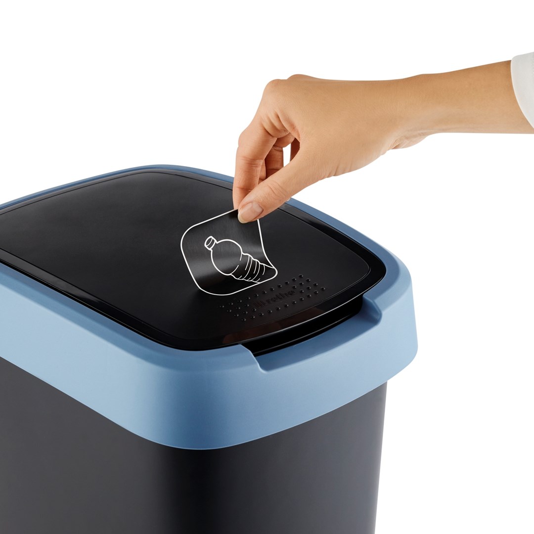 ROTHO Twist Blue - odpadkový koš – 50l