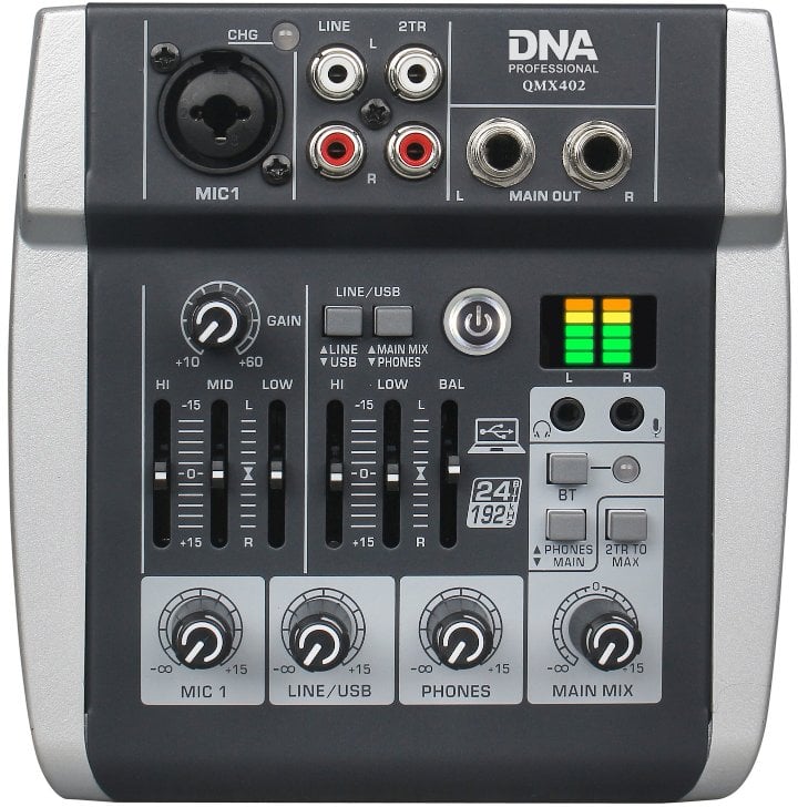 DNA QMX402 3-kanálový analogový audio mix