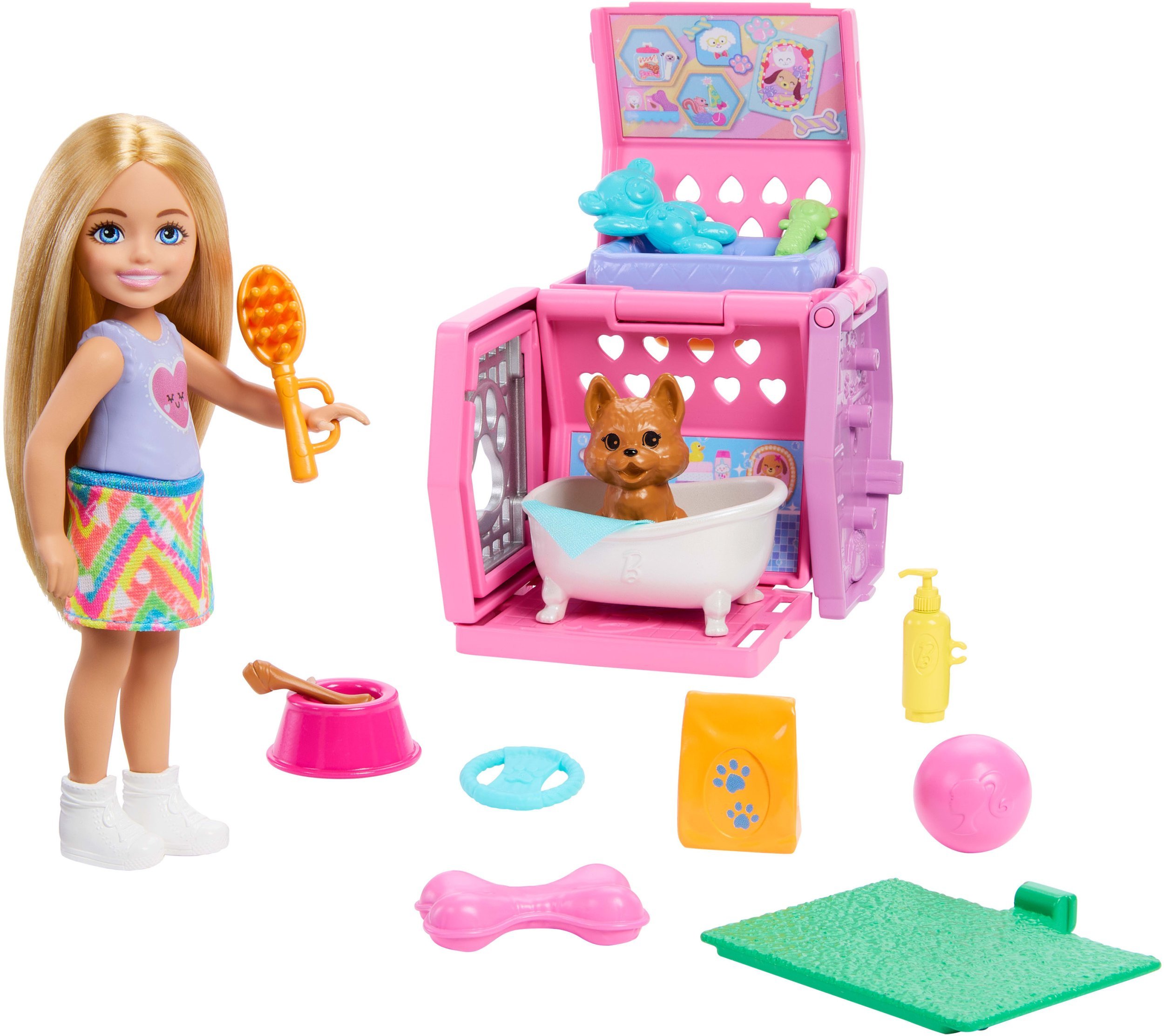 Mattel Přepravka pro psa Chelsea pro panenky BRB JDF89 WB3