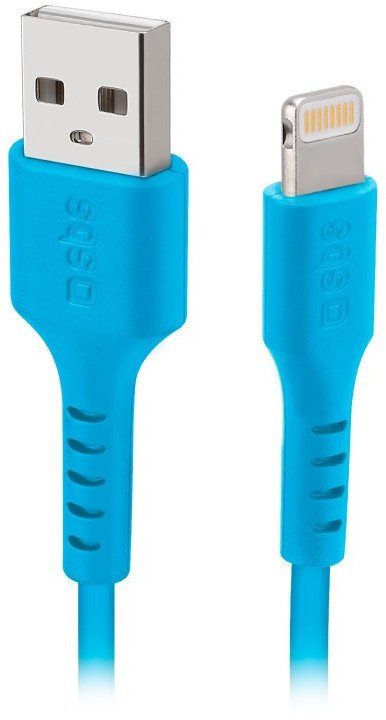 SBS Mobile SBS TECABLEUSBIP589A USB-A - Lightning kabel - modrý