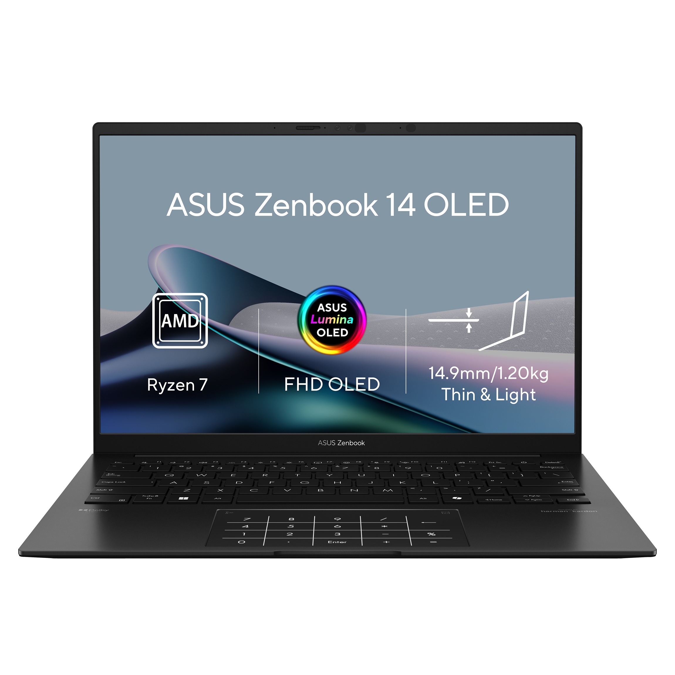 ASUS Zenbook 14/UM3406KA-OLED027W/AI7-350/14 /WUXGA/16GB/1TB SSD/AMD int/W11H/Black/2R