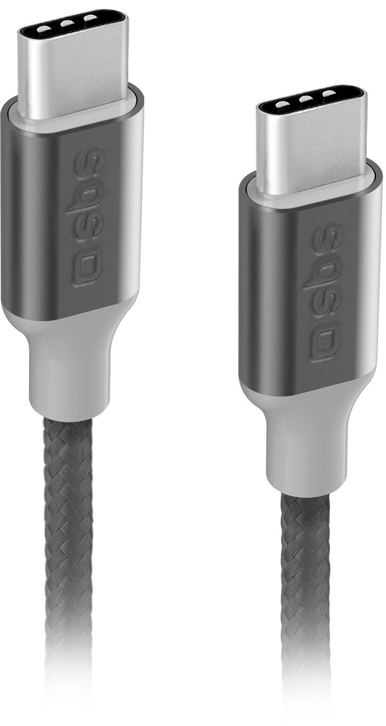 SBS Mobile SBS TECABLETCC20BK USB-C kabel - USB-C 25W napájení 1,5 m - šedý