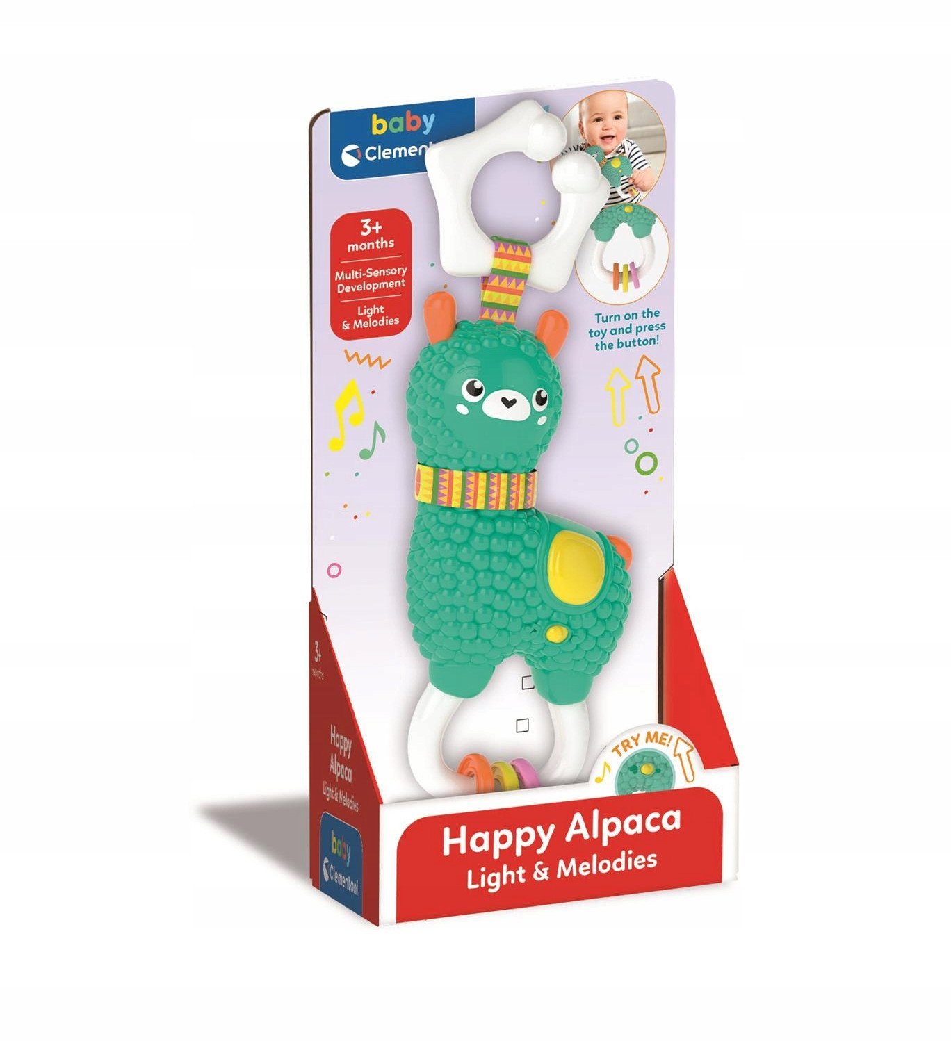 Clementoni CLM HAPPY ALPACA RATTLE 17573 WB6
