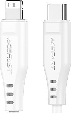 Acefast Kabel USB-C - Lightning 1,2 m bílý (6974316280811)