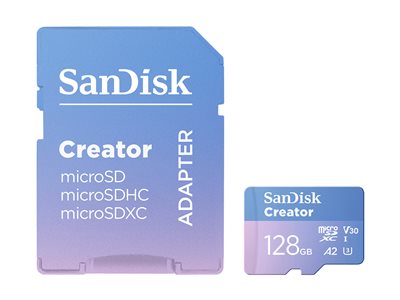 Extreme microSD 128GB+SD 190MB/s Creator