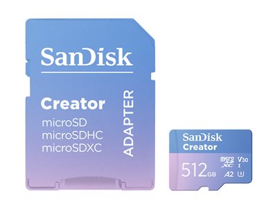 Extreme microSD 512GB+SD 190MB/s Creator