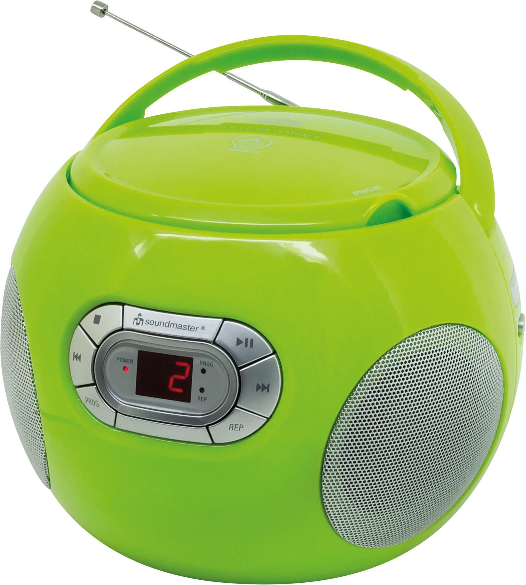BOOMBOX SOUNDMASTER SCD2120GR FM, CD/CD-R/RW, SÍŤ/BATERIE, KONEKTOR PRO SLUCHÁTKA