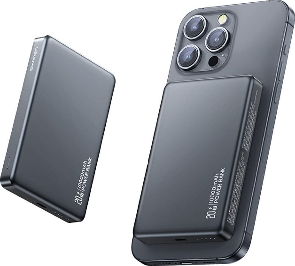 Usams Powerbanka CD242 10000mAh šedá