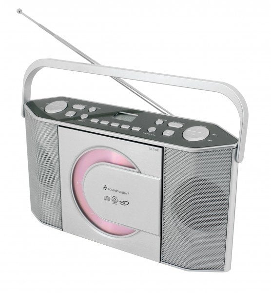 BOOMBOX SOUNDMASTER RCD1755SI FM-PLL, CD/CD-R/RW/MP3, VERTIKÁLNÍ PŘEHRÁVAČ CD