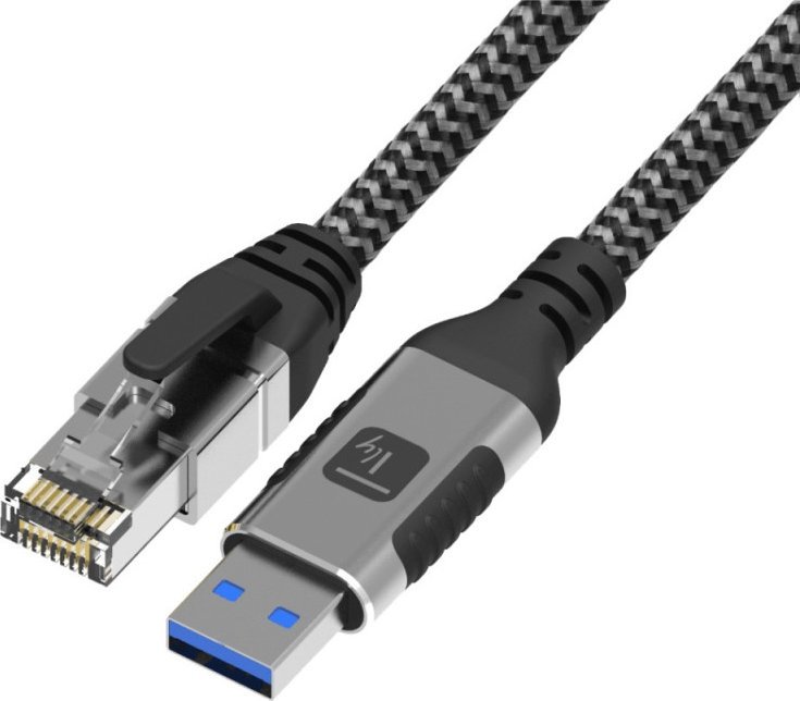 Techly Síťový kabel USB-A na Gigabit Ethernet RJ45, 3 m
