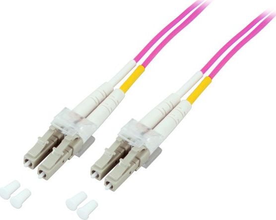 EFB Optický patch kabel LC-LC 50/125 OM4 LSZH Duplexní multimodový 2 m, průměr 2 mm