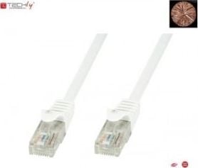 Techly Patchcord 100% měděný Techlypro Cat.6 U/UTP, 2m, bílý