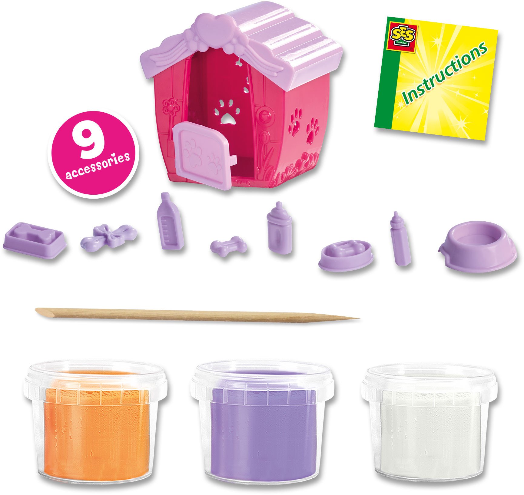 Modelovací sada s nářadím SES Creative Puppy s 00505