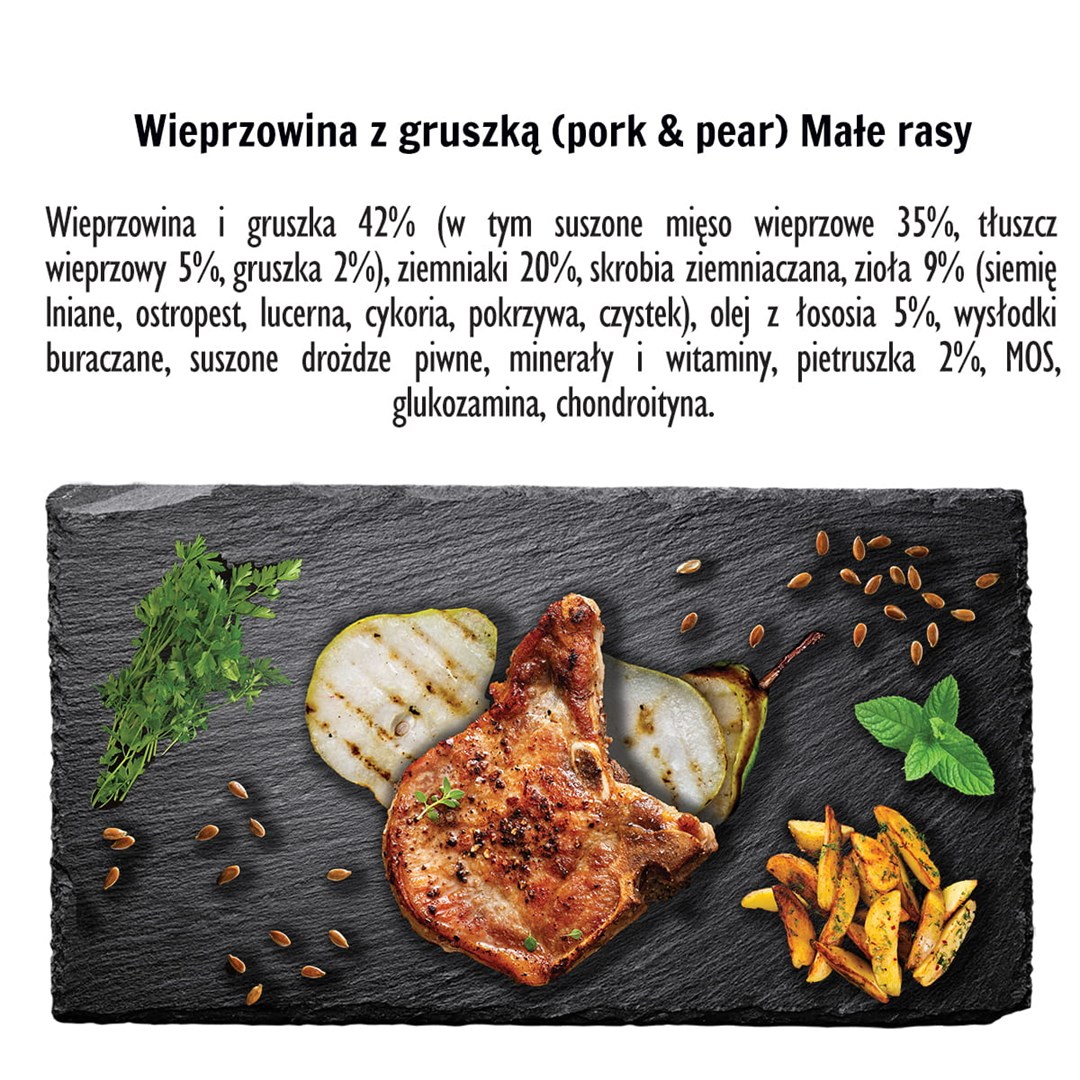 PAKA ZWIERZAKA Pork with pear S - suché krmivo pro psy - 3kg