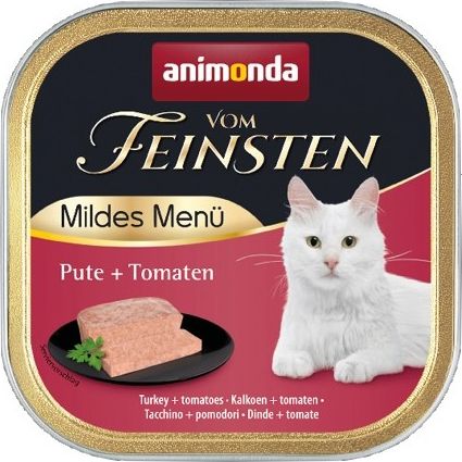 ANIMONDA Vom Feinsten Adult Mildes Menü Turkey with tomatoes - mokré krmivo pro kočky - 100g