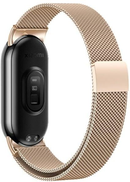 Beline Magnetický řemínek Mi Band 9/8 růžovo-zlatý